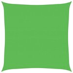 vidaXL Voile d'ombrage 160 g/m² Vert clair 4x4 m PEHD