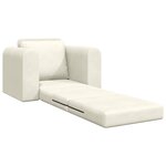 vidaXL Canapé-Lit Crème 98 x 71 x 83 cm Velours