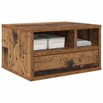 vidaXL Support d'imprimante avec tiroir Bois Ancien 40 x 32 x 24 cm