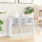 vidaXL Buffet avec tiroir Blanc 73 5 x 22 5 x 53 5 cm
