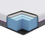 vidaXL Matelas Blanc  Gris 90 x 200 cm Mousse