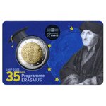 Bu : 2 euro commemorative 2022 : france (35 ans du programme erasmus)