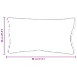 vidaXL Oreiller Blanc 40 x 80 cm