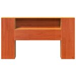 vidaXL Tête de lit avec rangement cire marron 150cm bois massif de pin