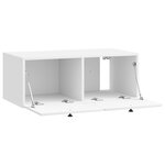 vidaXL Meuble TV mural 78 5 x 41 x 30 cm Blanc brillant