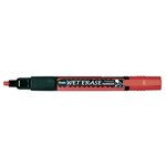Marqueur 'wet erase smw26'  pointe biseautée  rouge pentel