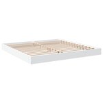 vidaXL Cadre de lit blanc 180x200 cm bois d'ingénierie