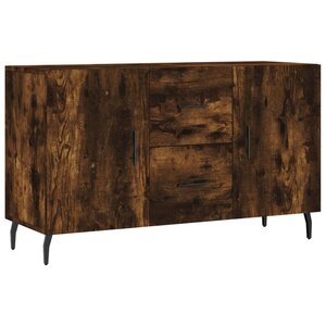 vidaXL Buffet chêne fumé 100x36x60 cm bois d'ingénierie