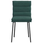 vidaXL Chaises à manger lot de 6 vert foncé velours