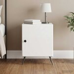vidaXL Cabinet de chevet Blanc brillant 43 x 34 5 x 50 cm