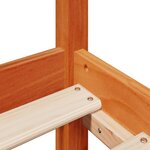 vidaXL Cadre de lit sans matelas cire marron 140x190cm bois pin massif