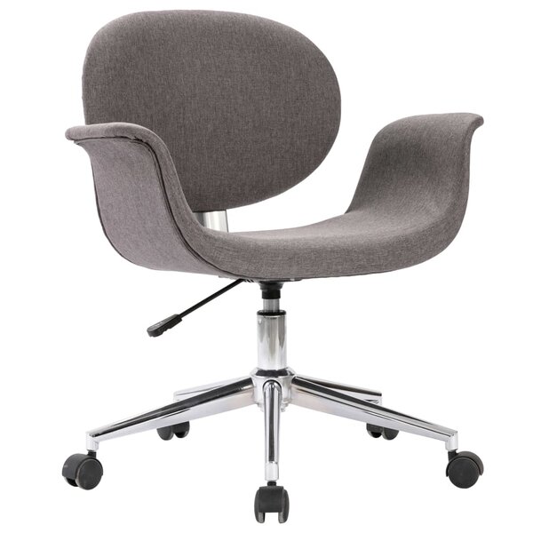 Chaise fauteuil siège pivotante de bureau informatique étude tissu gris 02_0024135