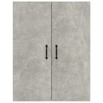 vidaXL Armoire suspendue Gris béton 69 5x34x90 cm Bois d'ingénierie