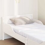 vidaXL Cadre de lit avec matelas Blanc 80 x 200 cm Pin massif