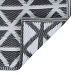 vidaXL Tapis d'extérieur ARAKIL Noir 80x150 cm PP