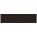 vidaXL Dessus de table bois massif traité bordure assortie