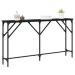 vidaXL Table console Chêne noir 140 x 23 x 75 cm