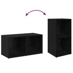 vidaXL Ensemble meuble TV 2 Pièces Chêne noir 37 x 35 x 107 cm