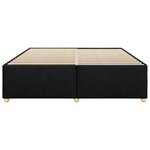 vidaXL Cadre de lit sans matelas noir 180x200 cm tissu