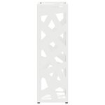 vidaXL Porte-parapluie Blanc 15 5 x 15 5 x 49 cm Métal