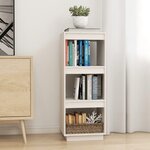 vidaXL Bibliothèque/Séparateur de pièce blanc 40x35x103 cm pin massif