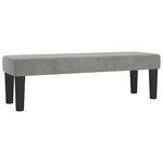 vidaXL Sommier à lattes de lit et matelas Gris clair 140x190cm Velours