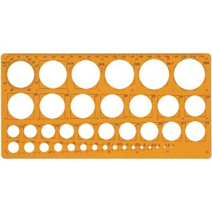 Trace-cercles 1-35 mm 39 cercles orange MAPED