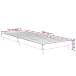 vidaXL Cadre de lit sonoma gris 75x190 cm bois d'ingénierie