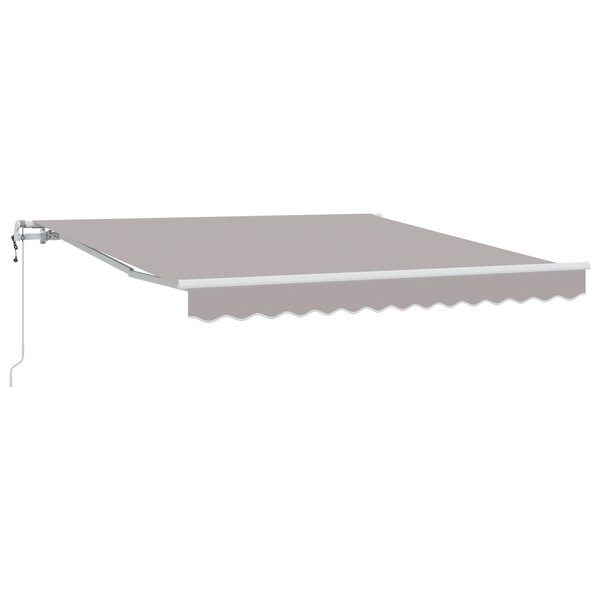 vidaXL Store rétractable automatique Gris Clair 350x250 cm