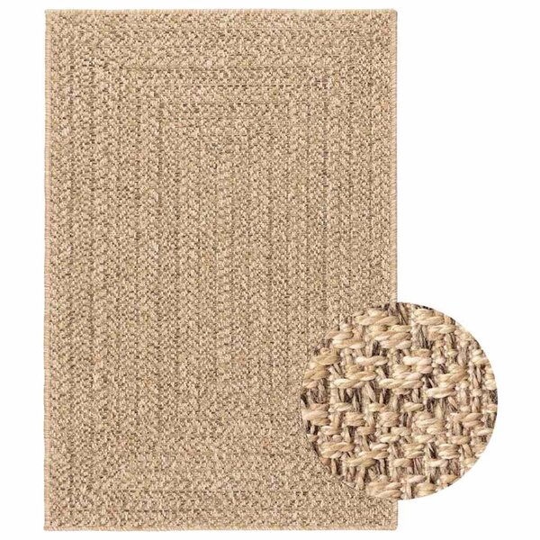 vidaXL Tapis ZIZUR beige 100x200 cm aspect de jute intérieur extérieur