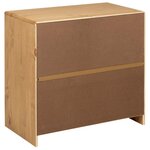 vidaXL Buffet SAUDA chêne 80x43x75 5 cm bois massif de pin