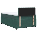vidaXL Sommier à lattes de lit avec matelas vert foncé 120x190 cm