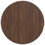 vidaXL Plateau de table Chêne marron 50 x 50 x 1.5 cm