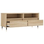 vidaXL Meuble TV chêne sonoma 100x34 5x44 5 cm bois d'ingénierie