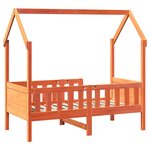 vidaXL Cadre de lit d'enfants forme de maison sans matelas pin