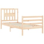 vidaXL Cadre de lit sans matelas 90x200 cm bois massif