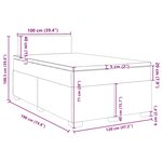 vidaXL Sommier à lattes de lit avec matelas rose 120x190 cm velours