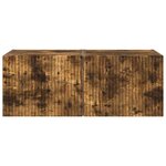 vidaXL Meuble TV mural 2 Pièces Chêne fumé 60 x 31 x 29.5 cm