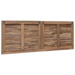 vidaXL Tête de lit Naturel Bois de teck massif
