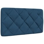 vidaXL Cadre de lit avec LED sans matelas bleu 80x200 cm tissu