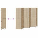 vidaXL Paravent Pliant Manuel Beige 294 x 180 cm polyrotin