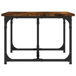 vidaXL Table basse Chêne fumé 90x50x35 cm Bois d'ingénierie