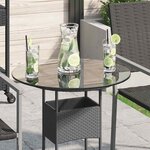 vidaXL Dessus de table ronde en verre trempé 500 mm