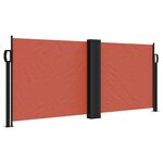 vidaXL Auvent latéral rétractable terre cuite 100x600 cm