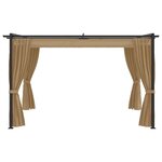 vidaXL Belvédère 4x3 m Taupe