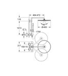 Grohe colonne de douche rainshower 400 27174001 - mitigeur thermostatique - limiteur de température - chrome