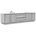 vidaXL Meuble TV avec lumières LED sonoma gris 193 5x41x50 cm