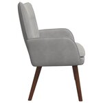 vidaXL Sofa 2 places Gris clair 115 x 61 x 87 cm Velours