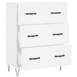 vidaXL Buffet blanc 69 5x34x90 cm bois d'ingénierie