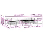 vidaXL Ensemble de canapés d'extérieur 9 Pièces Naturel